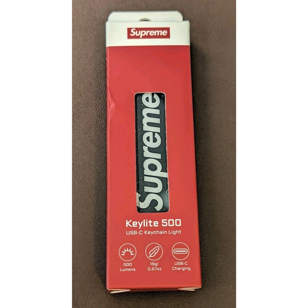 Supreme Keylite 500 USB-C Rechargeable Keychain Flashlight 500 Lumens Black